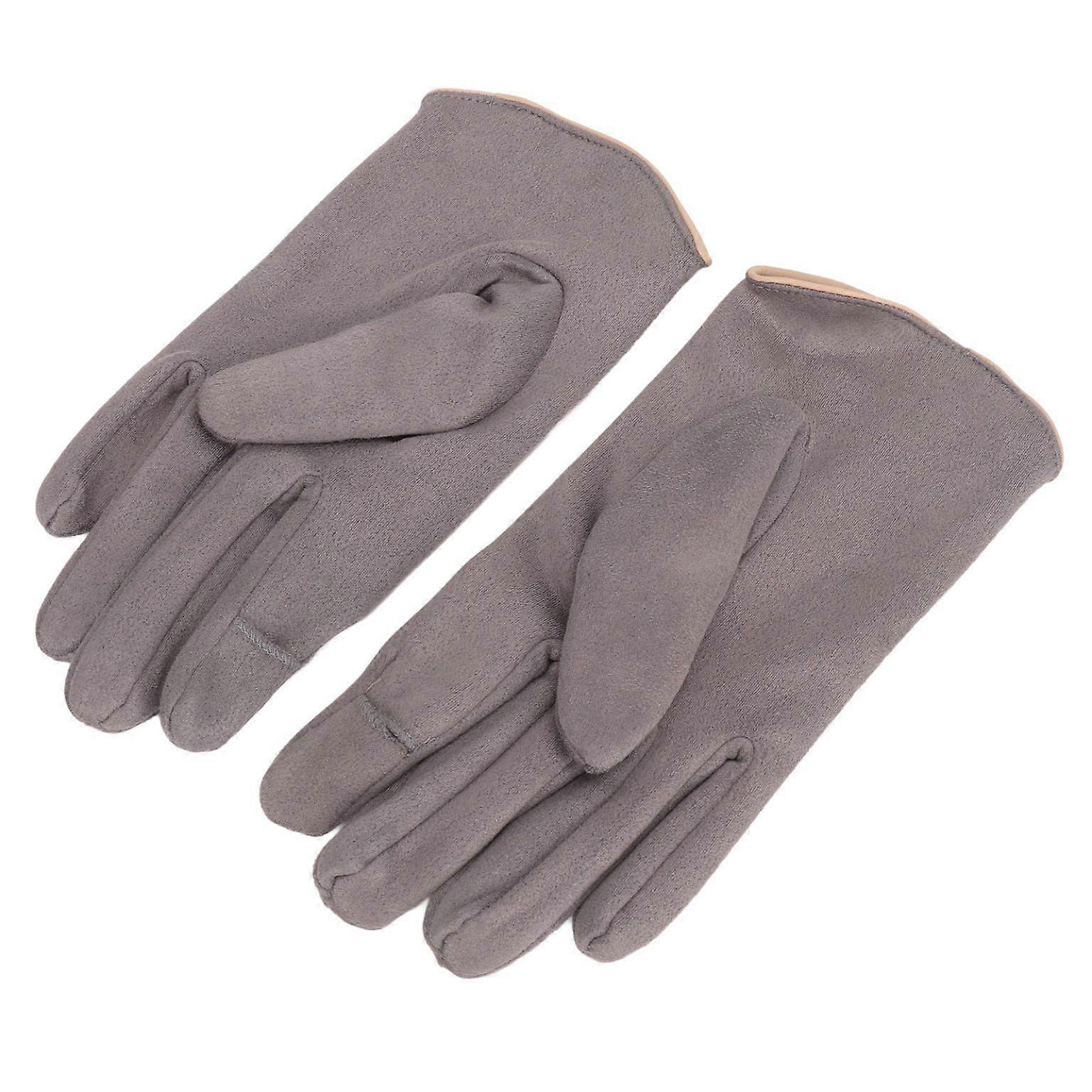 Men's Suede Touchscreen Texting Gloves - Warm Cold Weather Protection