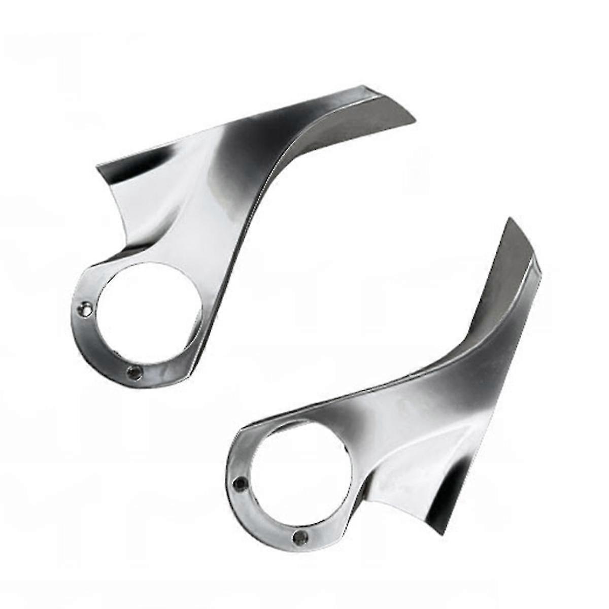 1Pair Car Rearview Mirror Inner Shell Chrome Trim Cover compatible Model 3 2015-2020 Mirror Holder U
