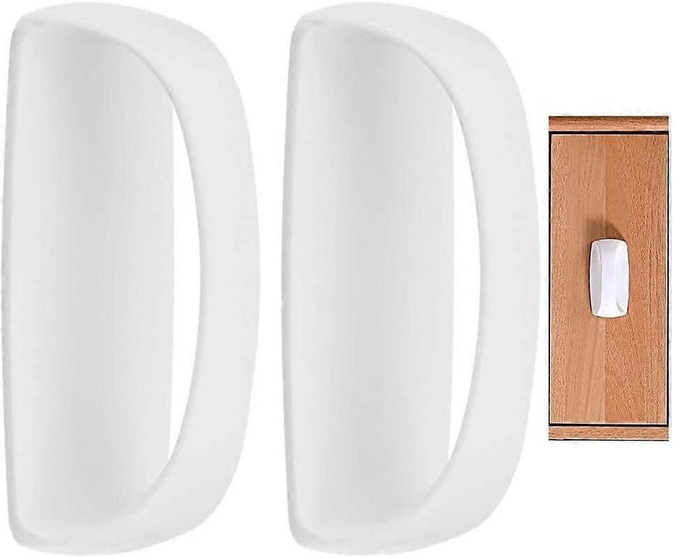 2 Pcs Adhesive Sliding Door Handle, Drawer Handle Self Adhesive Drawer Pulls