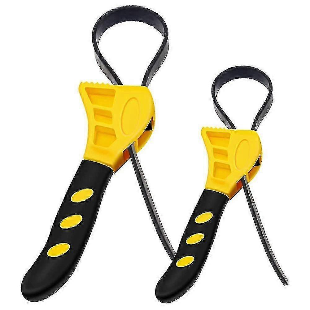 2 Pack Rubber Strap Can Opener Wrenches Compatible With Mechanical Plumbers