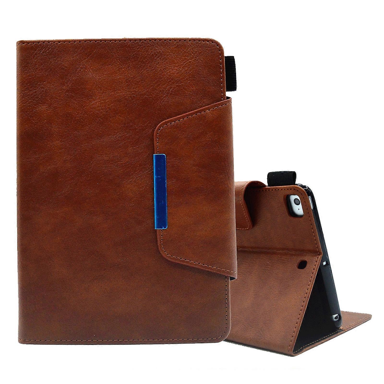 For iPad mini 5 / 4 / 3 / 2 / 1 Suede Cross Texture Magnetic Clasp Leather Tablet Case
