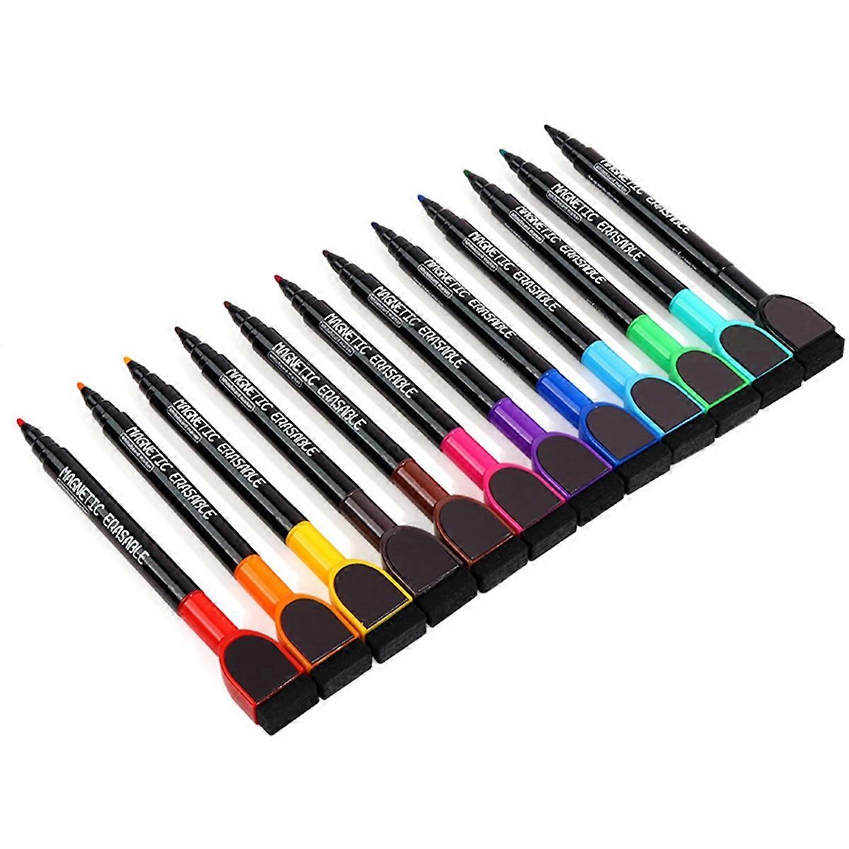 Dry Erase Markers, Magnetic Dry Erase Marker Fine Tip, White Board Marker Dry Erase, Whiteboard Marker with Eraser