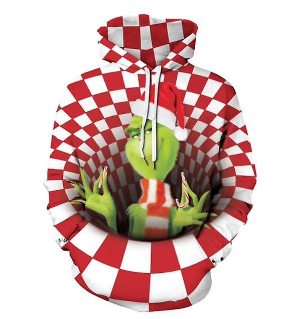 Men's Hoodie Geek Grinch Digital Print Pullover Women's Fashion