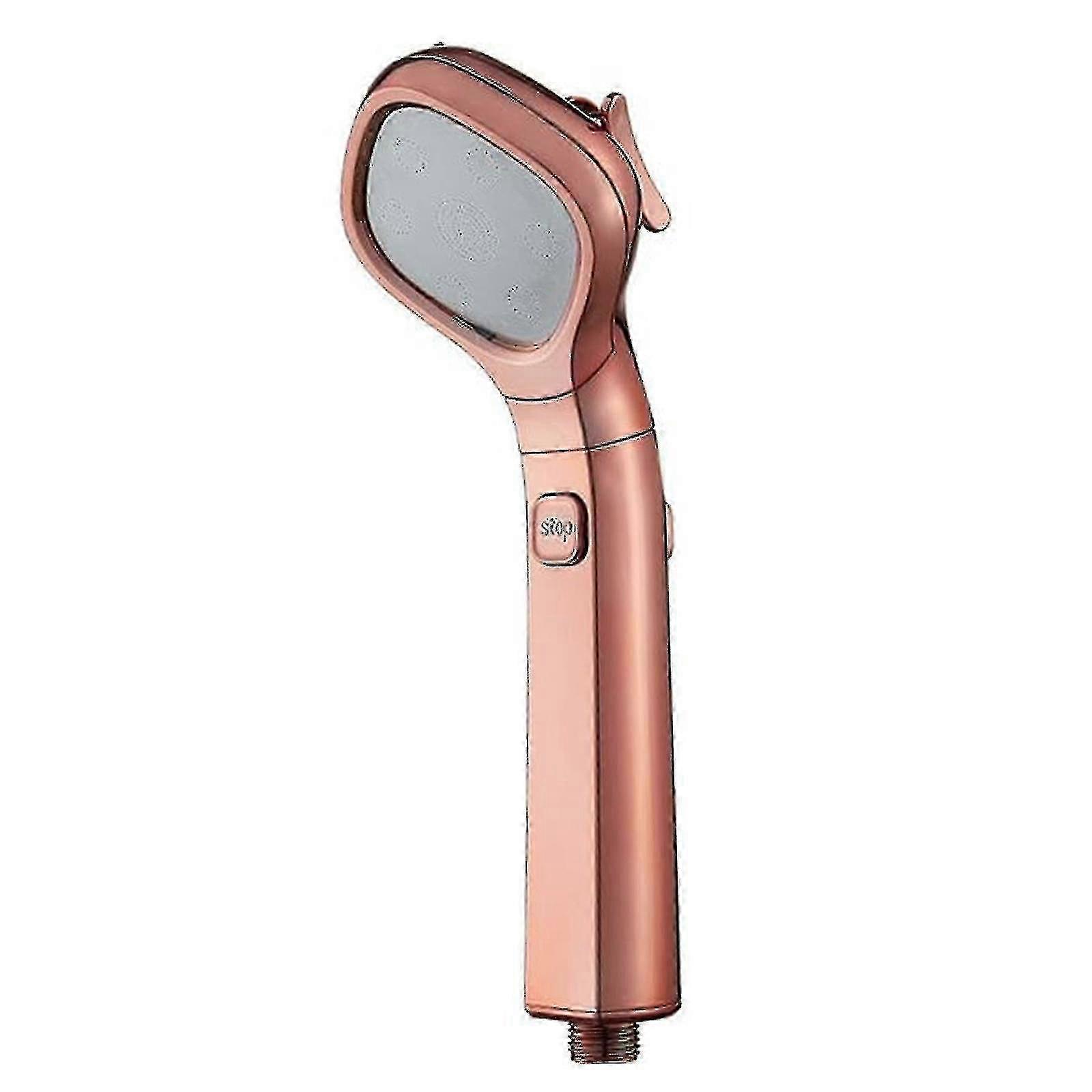 4-Speed Adjustable Hand-held Shower Head - High-pressure, Water-saving, One-button Water-stop