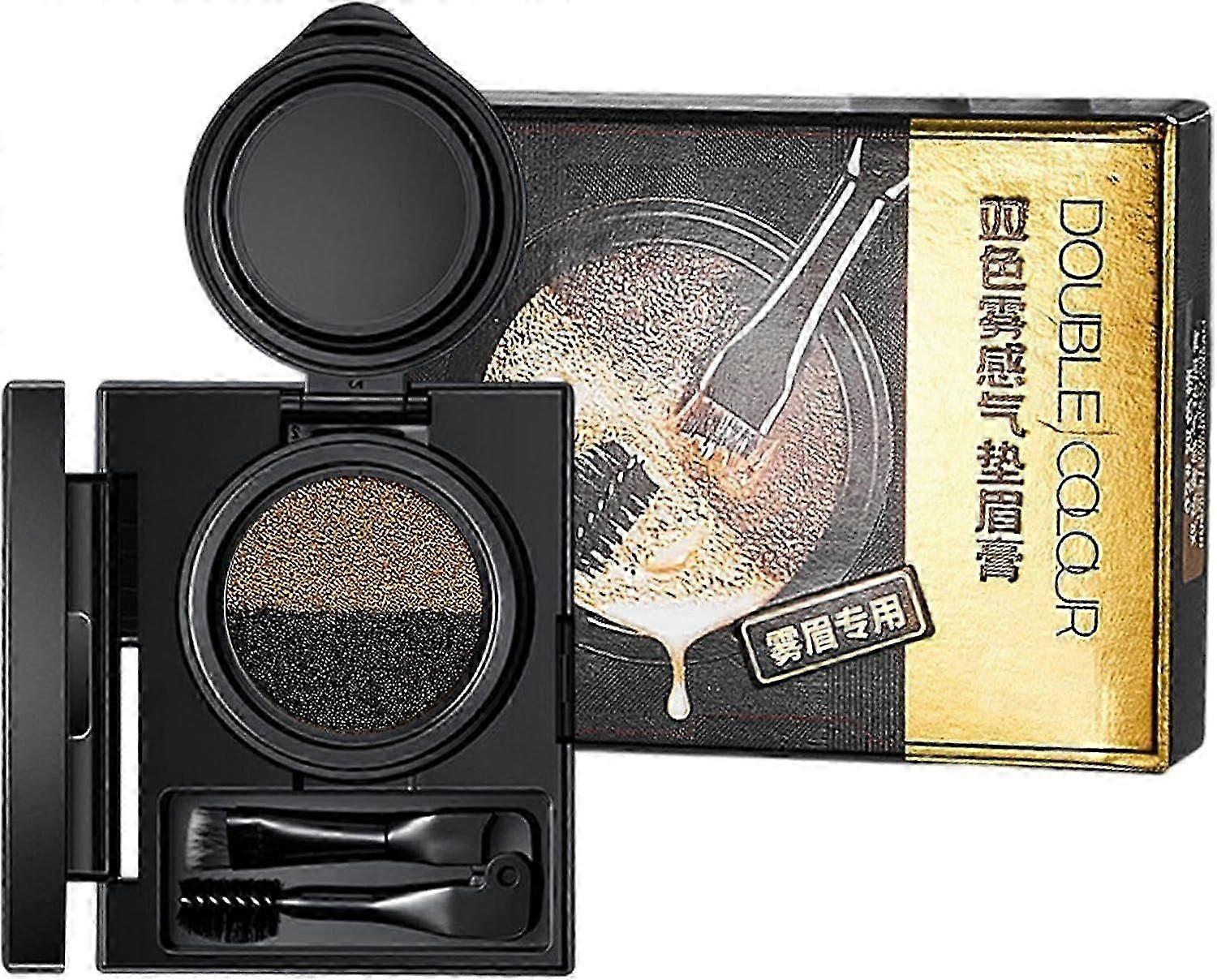 high quality Air Cushion Brow Powder Duo, Long Wearing Sculpt & Boost Eyebrow Cushion for Perfect Eyebrow Definition, 2-Color Air Cushion Eyebrow Crea