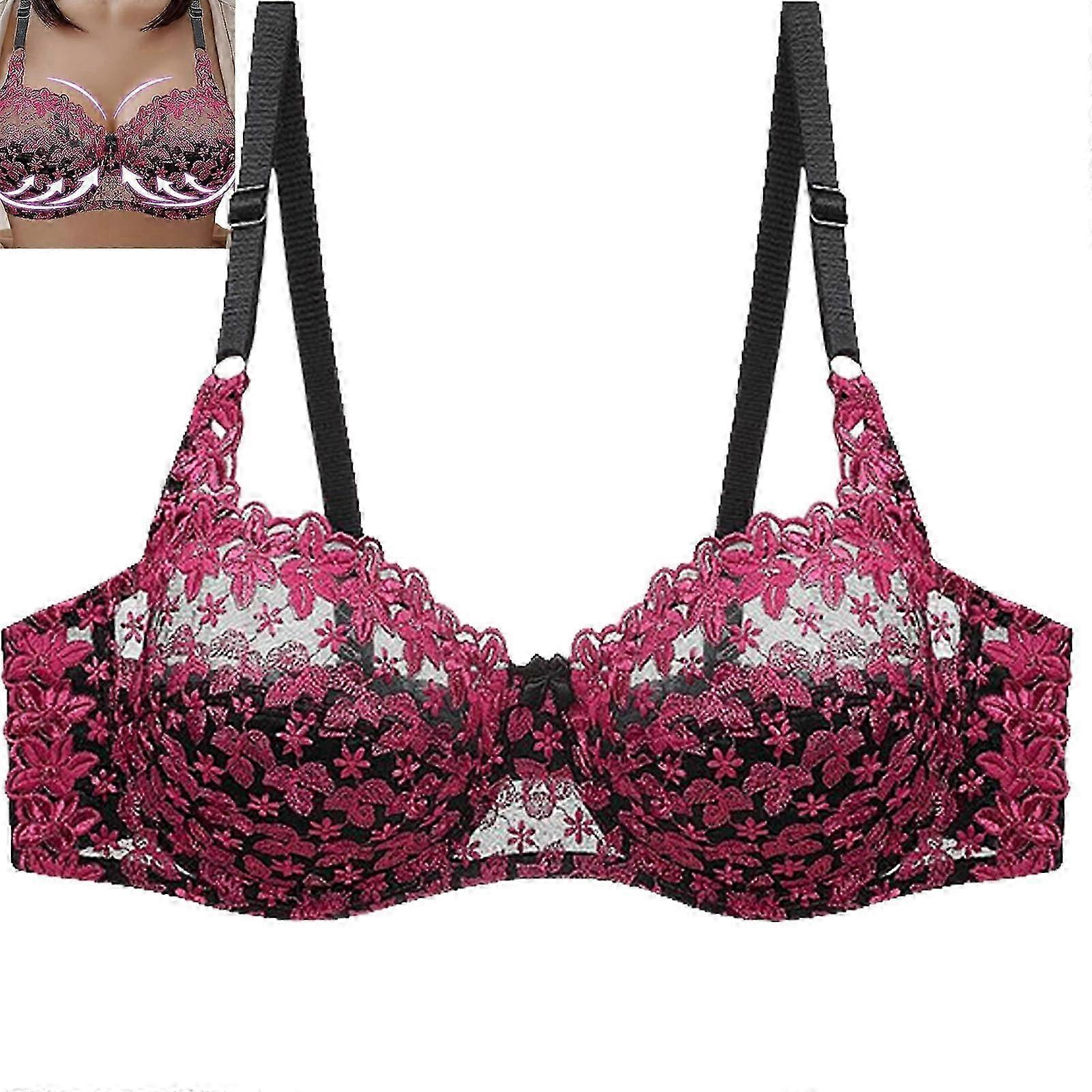 2024 new large size women's bra without wires, comfortable and soft, 75D to 100D large size bra is comfortable, soft and breathable