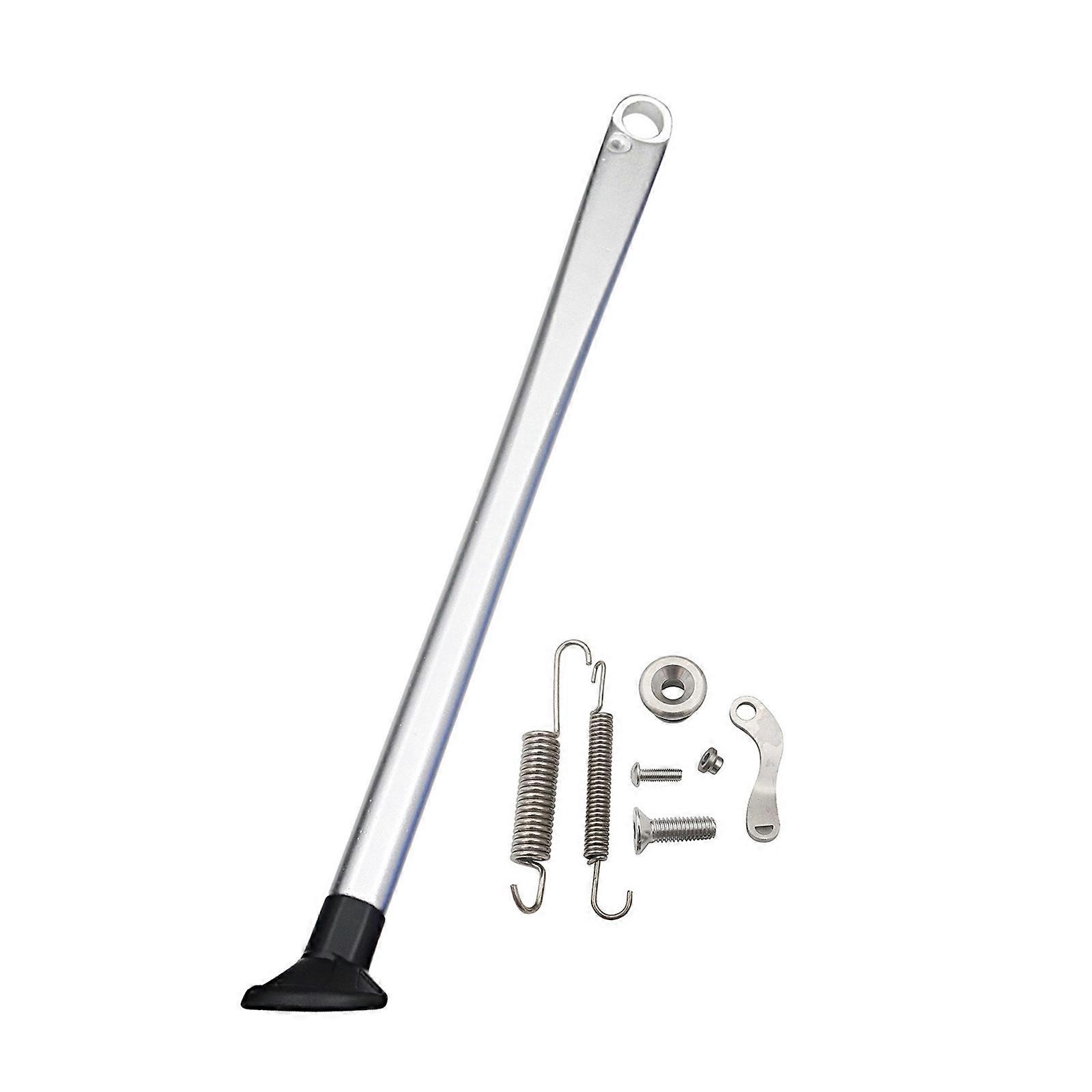 Rusts Resistant Motorcycle Frame Support Enhanced Stability Side Kickstand Ensuring Secure Parking for 17-23 Bikes Silver