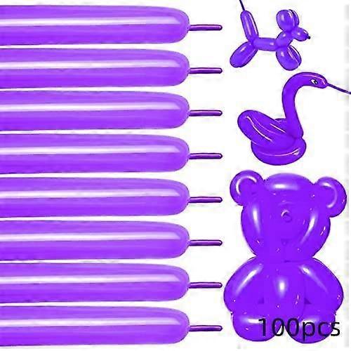 100PCS Transparent 260 Thick Balloons Long Tight Latex Balloons,suitable for Beginners Balloon Making Carnival Party Decorations