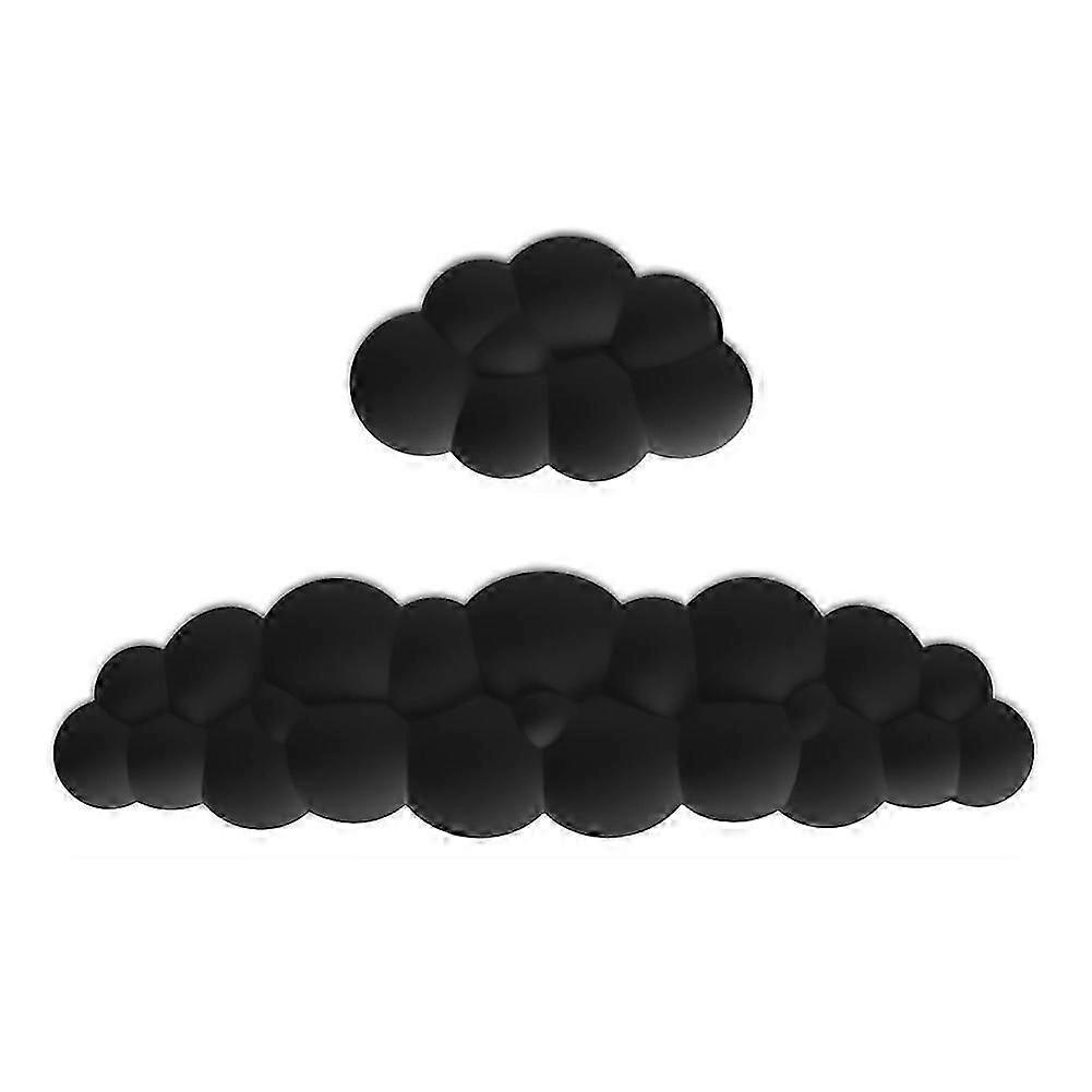 Cloud Wrist Rest Pad Kit Keyboard Wrist Rest Mouse Wrist Rest Memory Foam Palm Rest for Keyboard Mo bs