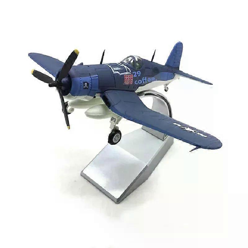 Die Cast Alloy Aircraft Model 1:72 F4u Pirate Style Us Navy Land-Based Fighter Alloy Military Aircraft Model Collection Gift