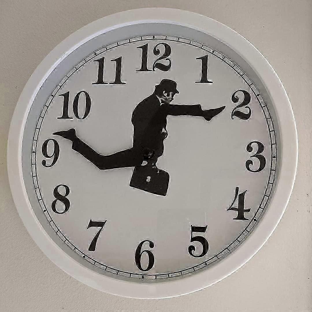 Wall Clock, Silent Walking Man Wall Clocks for Bedroom Kitchen