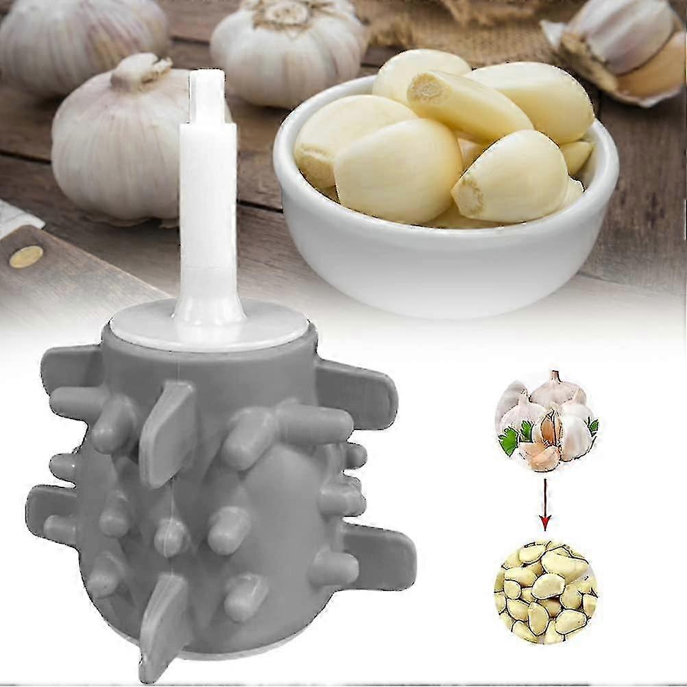 Silicone Garlic Roller & Electric Chopper Odorless Peeling Tool for Garlic (Grey)