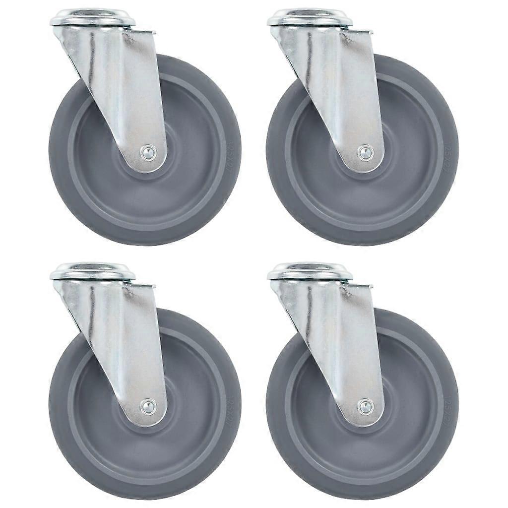 带螺栓孔的万向脚轮 4 个 125 毫米