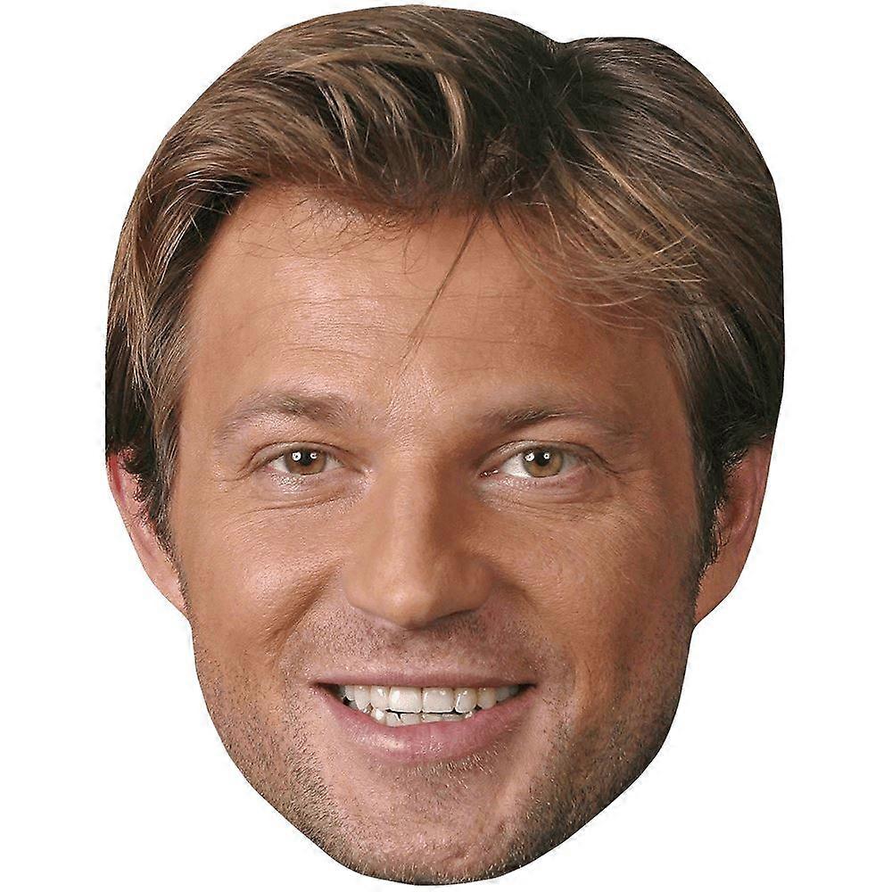 Laurent Delahousse (Young) Celebrity Mask, Flat Card Face