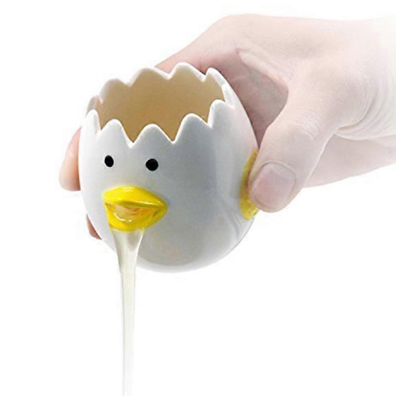 Cartoon Ceramic Egg Yolk White Separator Egg Divider Kitchen Gadget Cooking Accessories