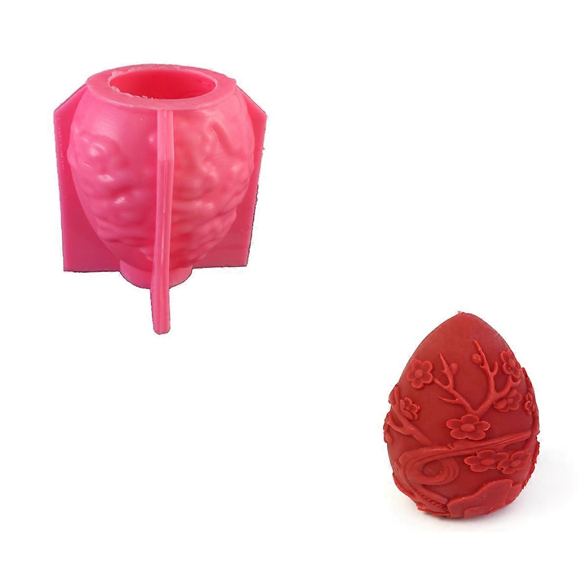 Easter Day Gift Egg Candle Making Silicone Mold, A