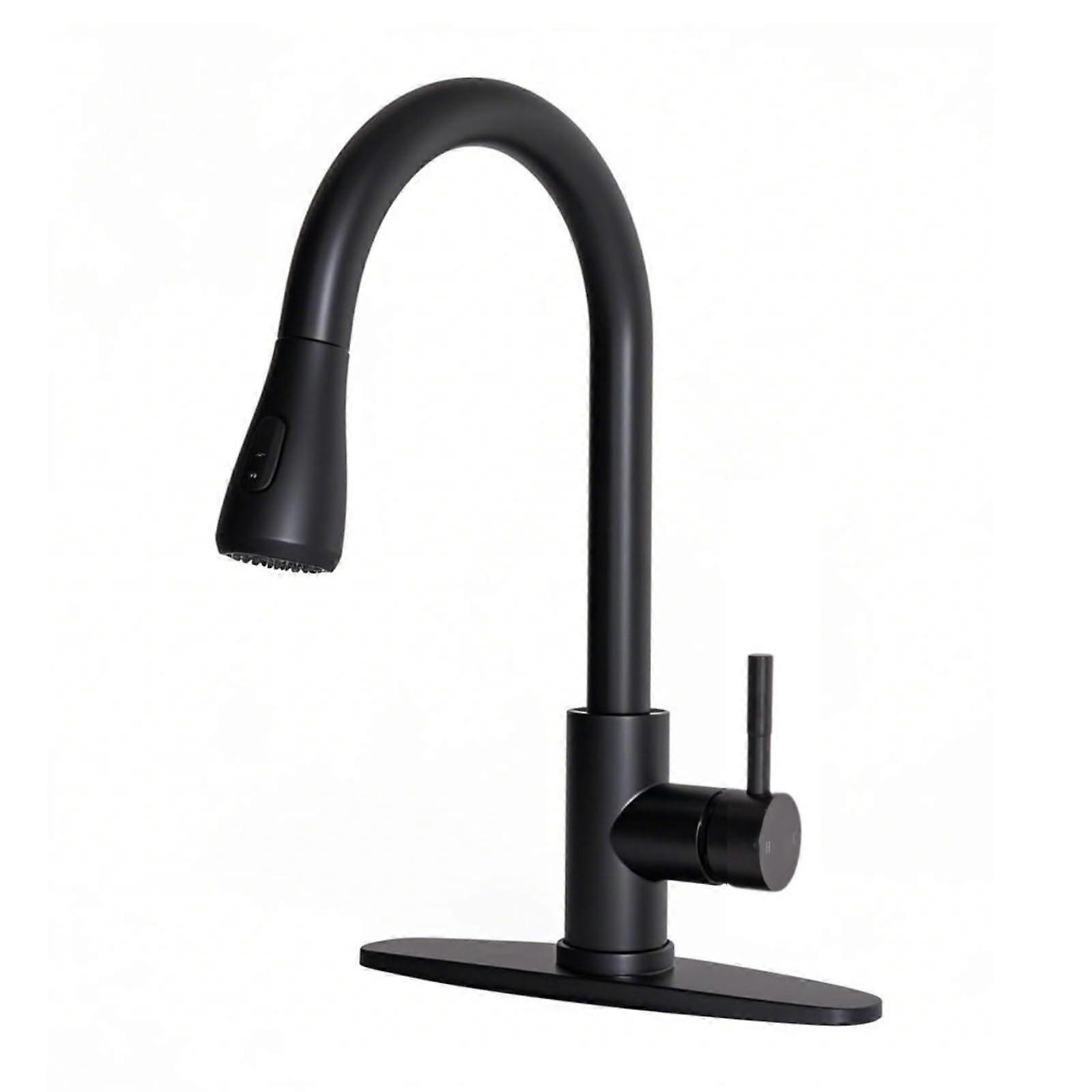 Matte Black Kitchen Faucet for Kitchen Bar