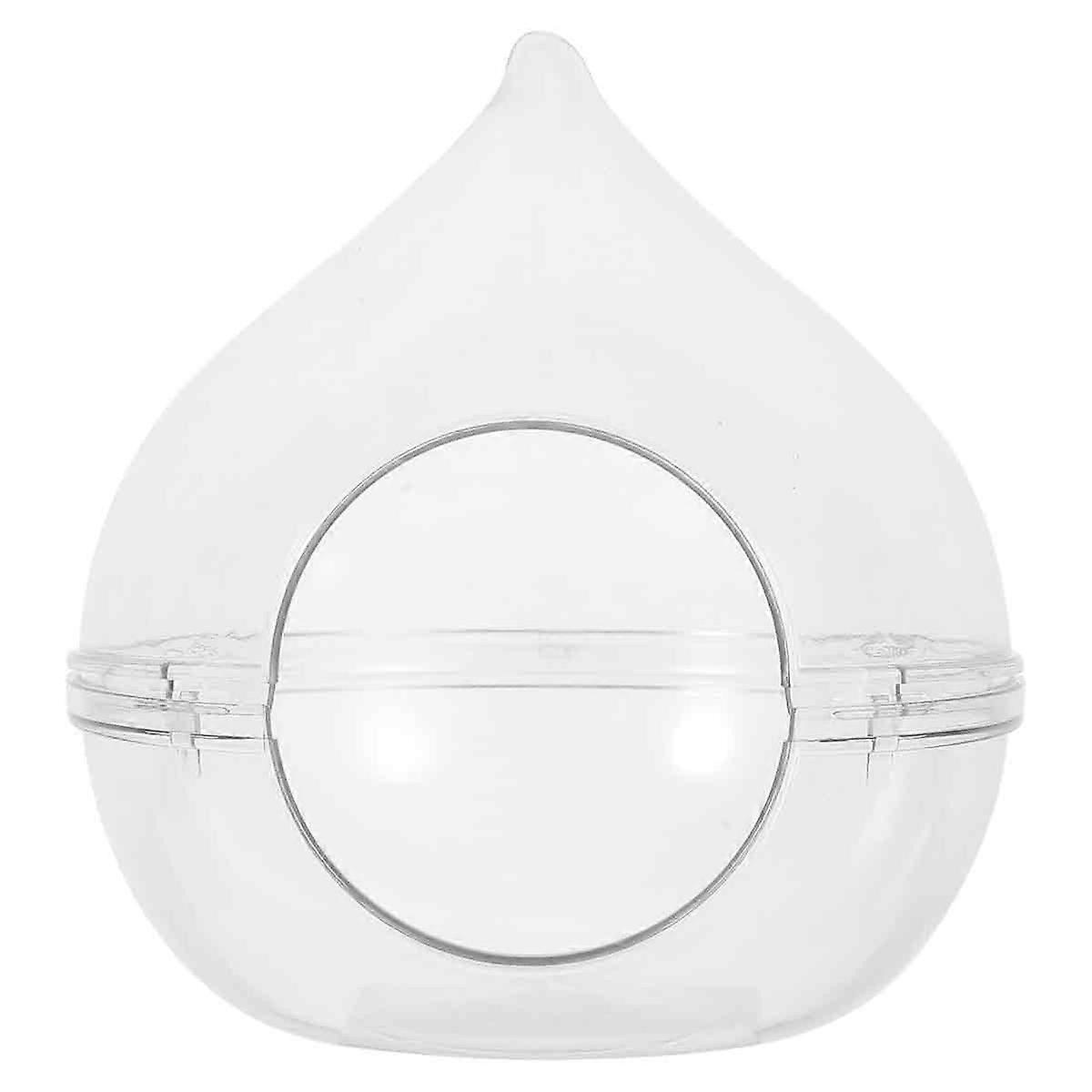 1pcs Hamster Clear bathroom Observe Peach bathroom in two size options