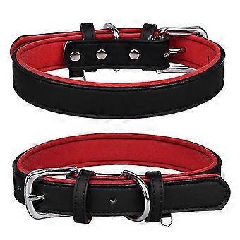 JiaWei Mikrofaser verstellbares Hundehalsband Kontrastfarbe Hundehalsband Bequemes atmungsaktives Katzenhalsband (S: 2cm breit, geeignet für Halsumfang RJa