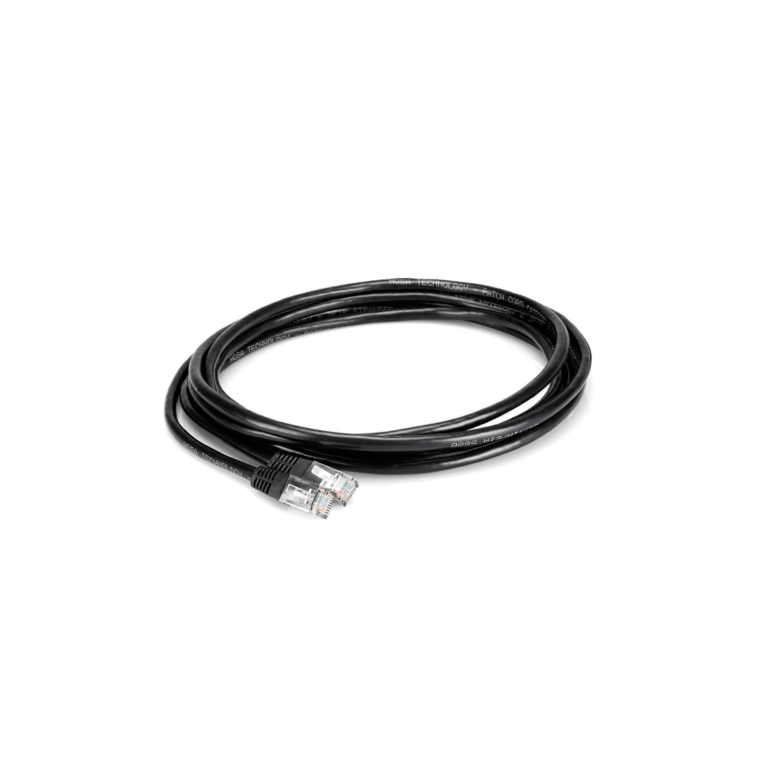 CAT-525BK Cat 5e Ethernet Cable 25 Foot Length for High-Speed Networking, Black, STP, Compatibility with PC and Router
