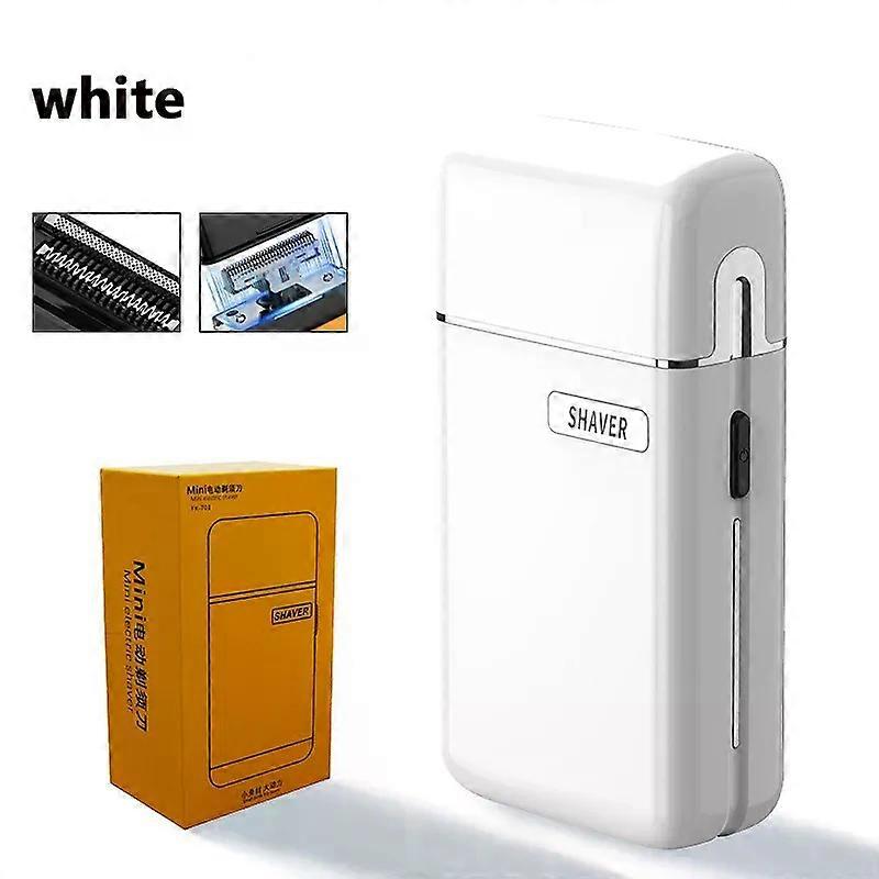 Mini Electric Shaver Reciprocating Two-Blade Type-C Rechargeable Shaver Full Body Washable Portable Shaver