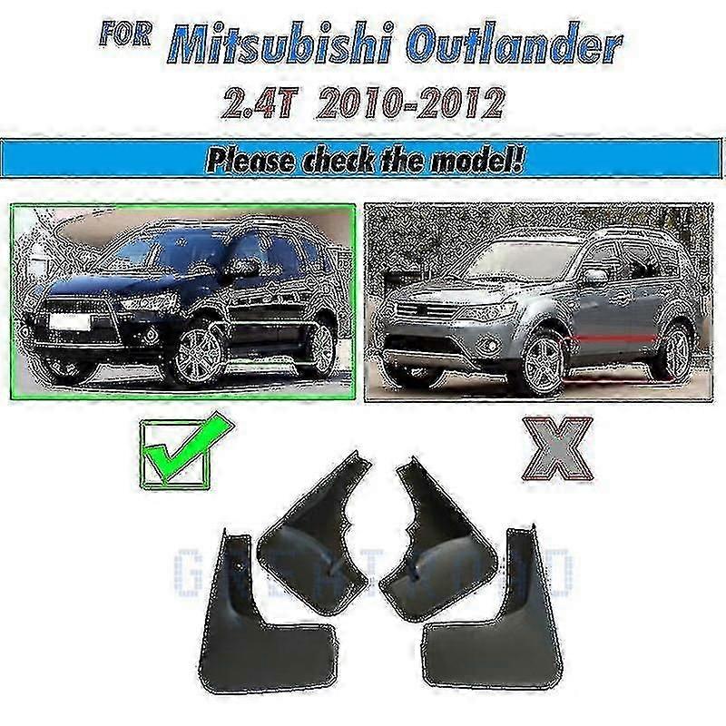 Apply Front Rear Molded Car Mud Flaps For Mitsubishi Outlander 2010 2011 2012 Mudflaps Splash Guards Mud Flap Mudguards Fender