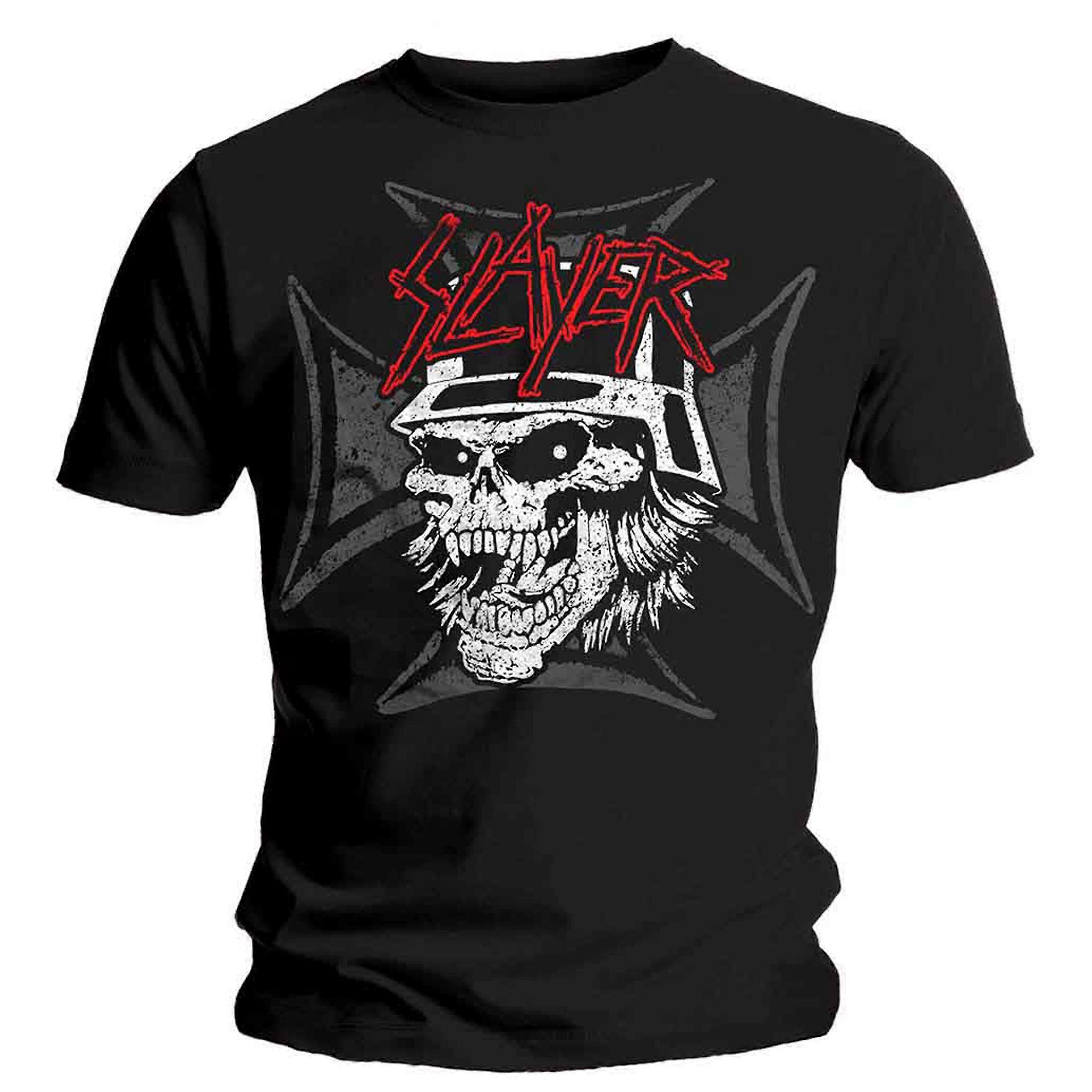 Slayer Graphic Skull Band Logo T Shirt