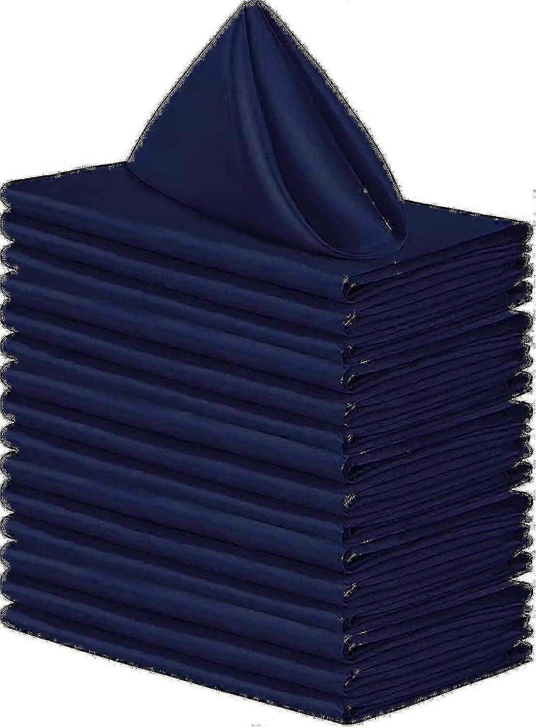 12pcs serviettes en tissu satiné, serviettes de table de mariage réutilisables