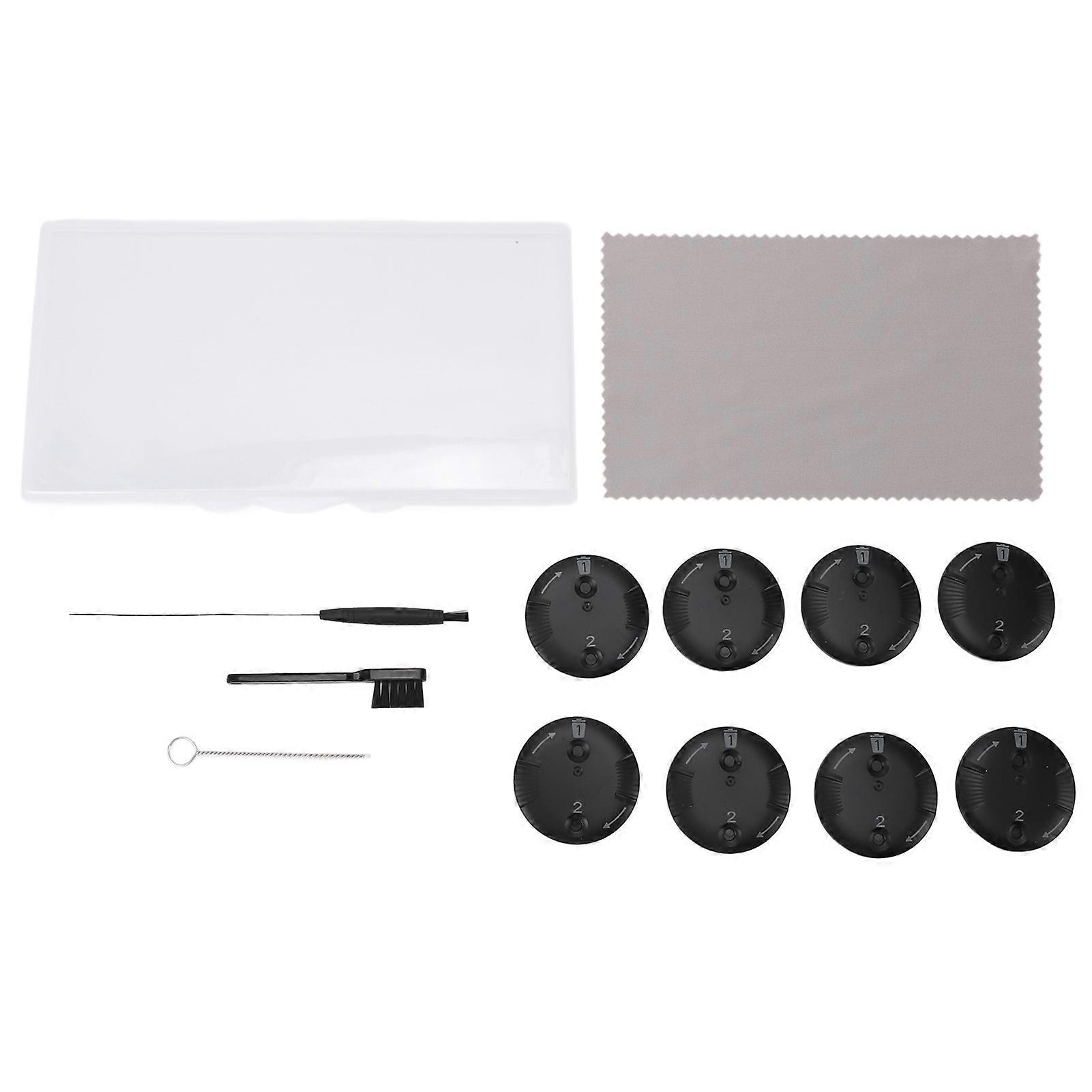 Earwax Guard Filter Round Shape ABS Earwax Guards Cleaning Disk for Earphone Cleaning