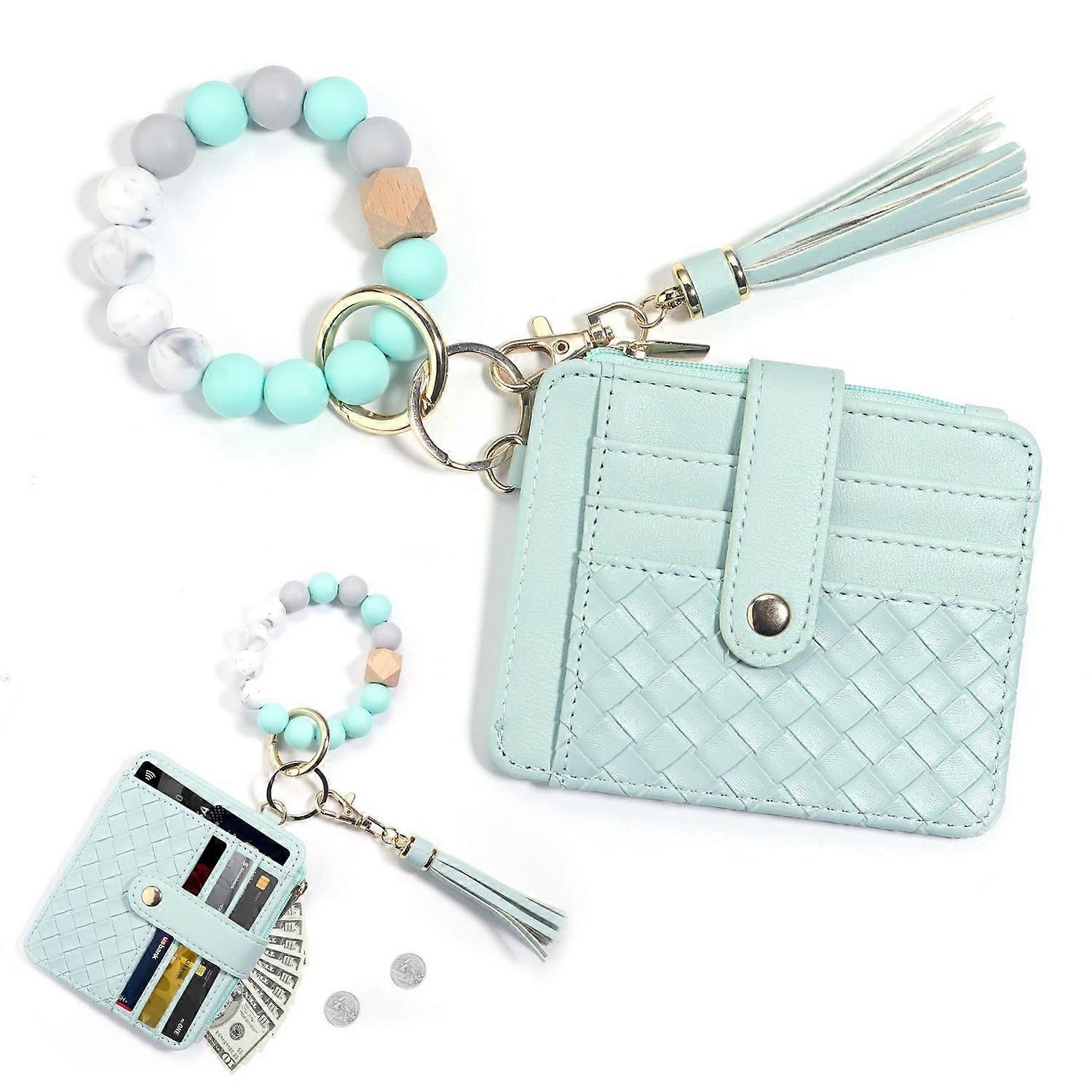 Creative card case with large capacity, key fob, and stylish design for everyday use