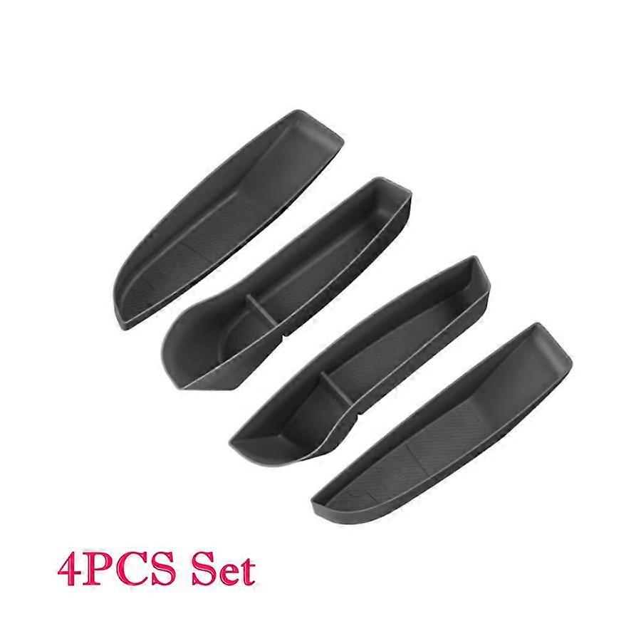 Side Door Box For Newest Tesla Model 3+ Highland 2024 Door Storage Organizer TPE Front Rear Door Handle Organizer Trays Model 3+