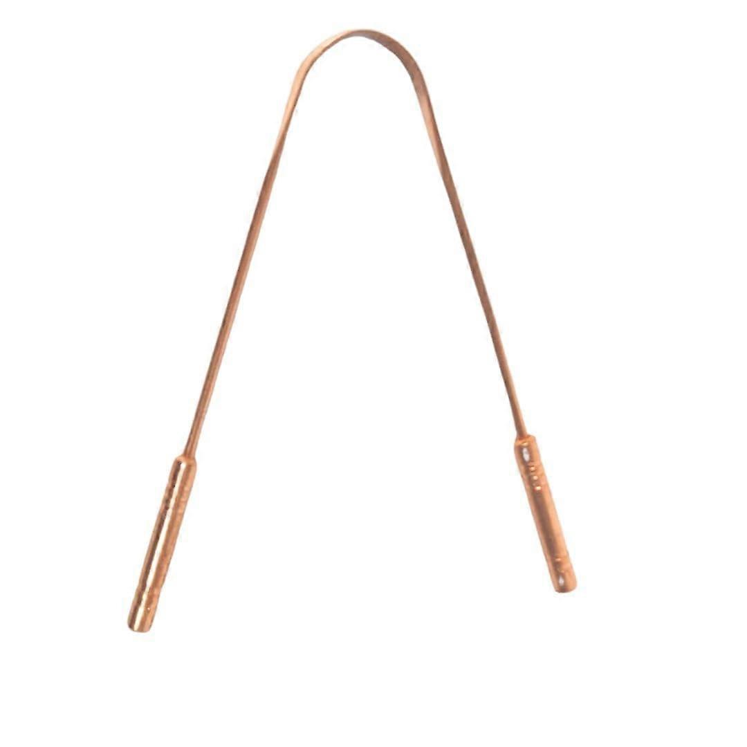 Ayurvedic Copper Tongue Cleaner for Kids and Adults - Ergonomic Handle, Natural Copper, Reduces Bad Breath, Enhances Oral Hygiene