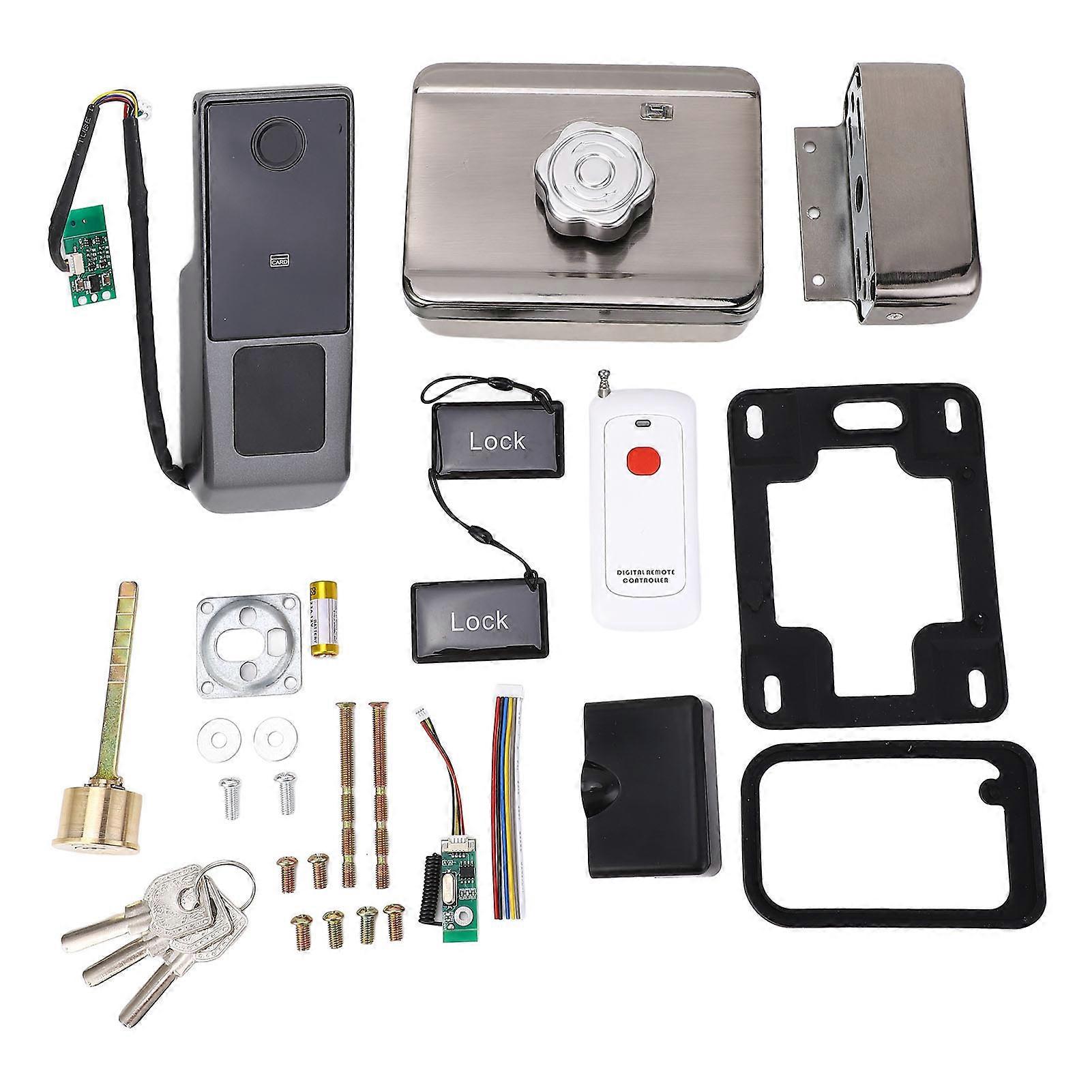 Smart Security Gate Lock: Fingerprint Recognition, Remote Control, Waterproof Design