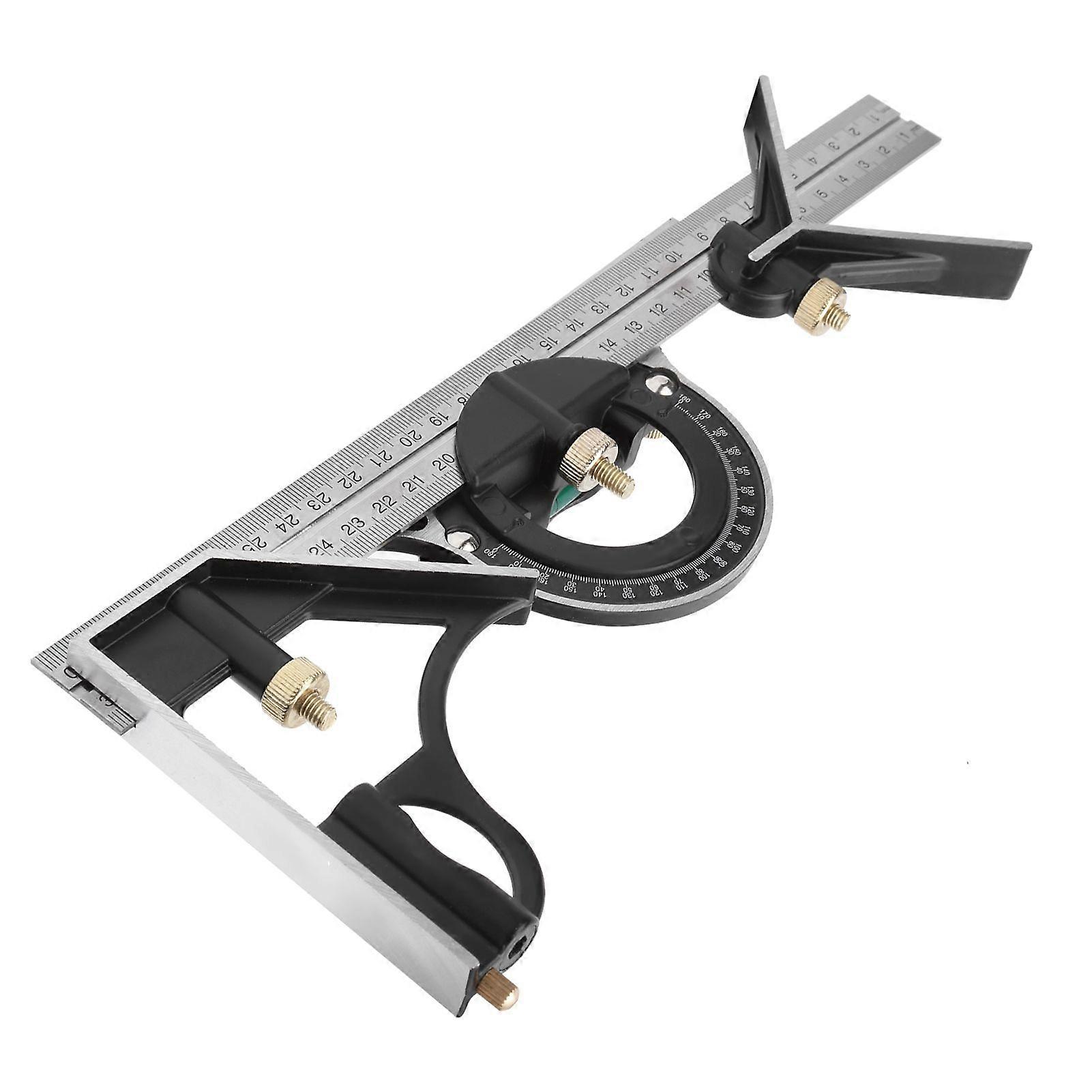 300mm Stainless Steel MultiFunctional Protractor Combination Square Angle Ruler