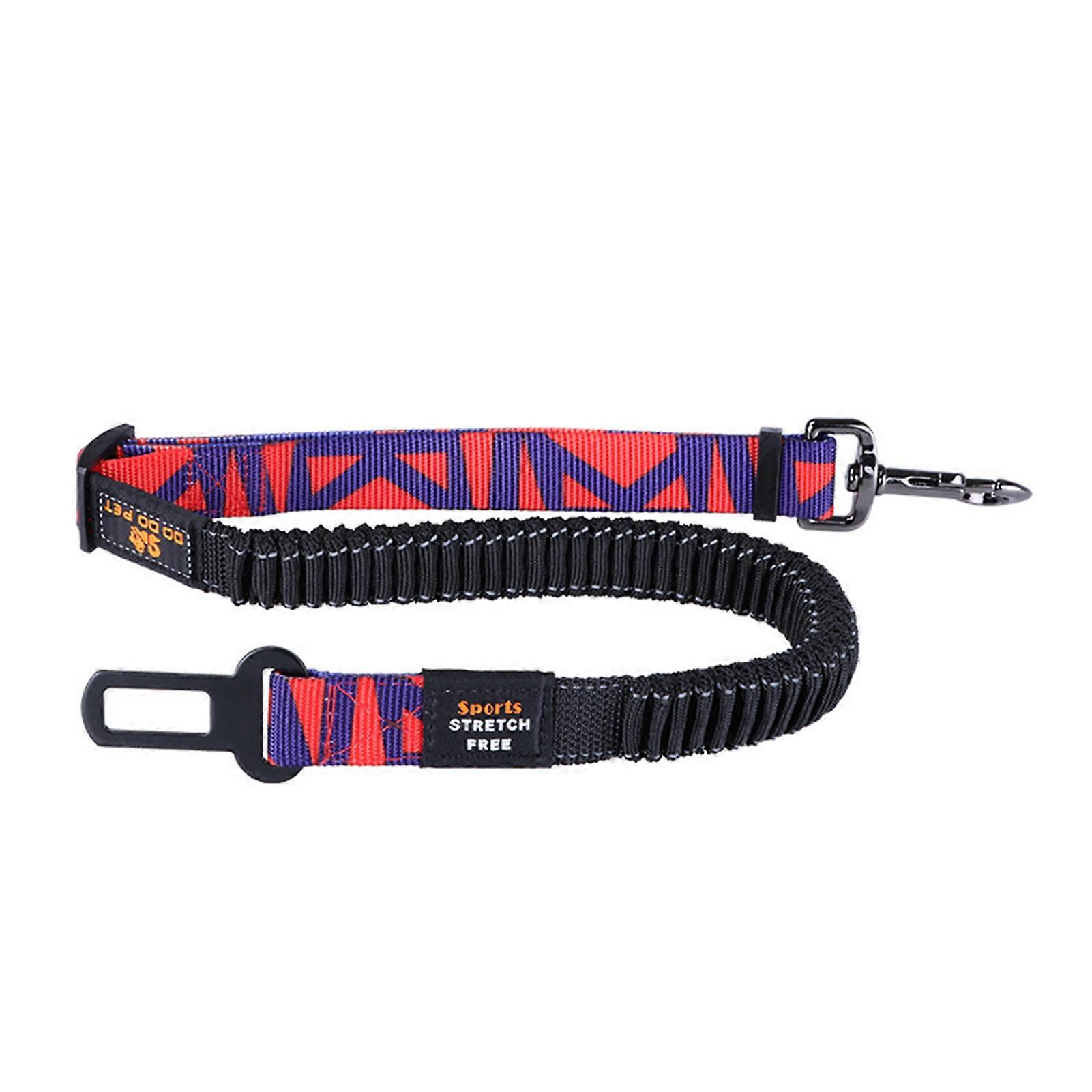 Pet Seat Belt Safety Adjustable Car Protection Leash with Elastic Bungee Buffer for Large and Medium Dog