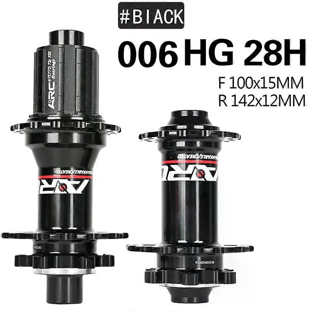 con 006 Moyeux de vélo 399g/paire Roulement scellé Moyeu de vélo de montagne QR Thru 32 36 28Trous Frein à disque 4 roulements 4 cliquets 8-11speed