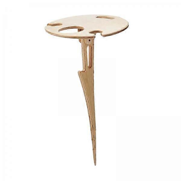 2x Folding Outdoor Table BBQ Trip Cups Holder Foldable Garden Cheese