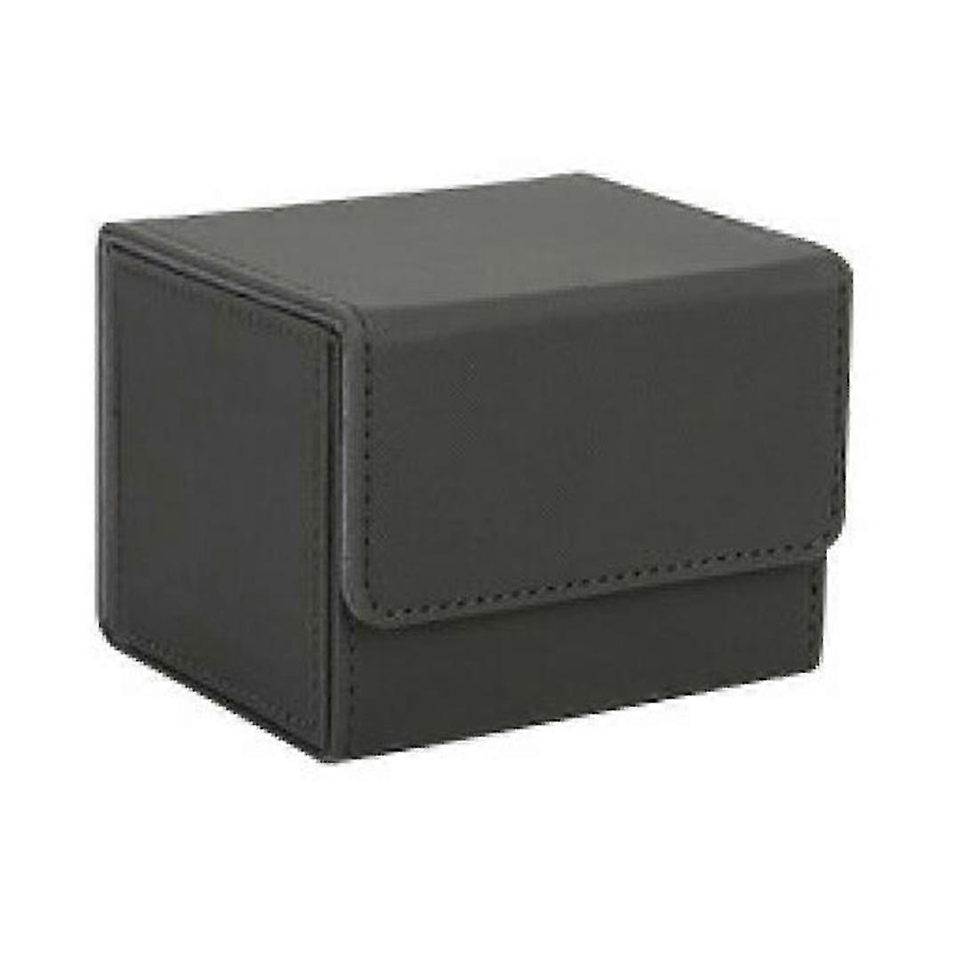Card Box Side-Loading Card Box Deck Case for Yugioh Card Binder Holder 100+,Gray