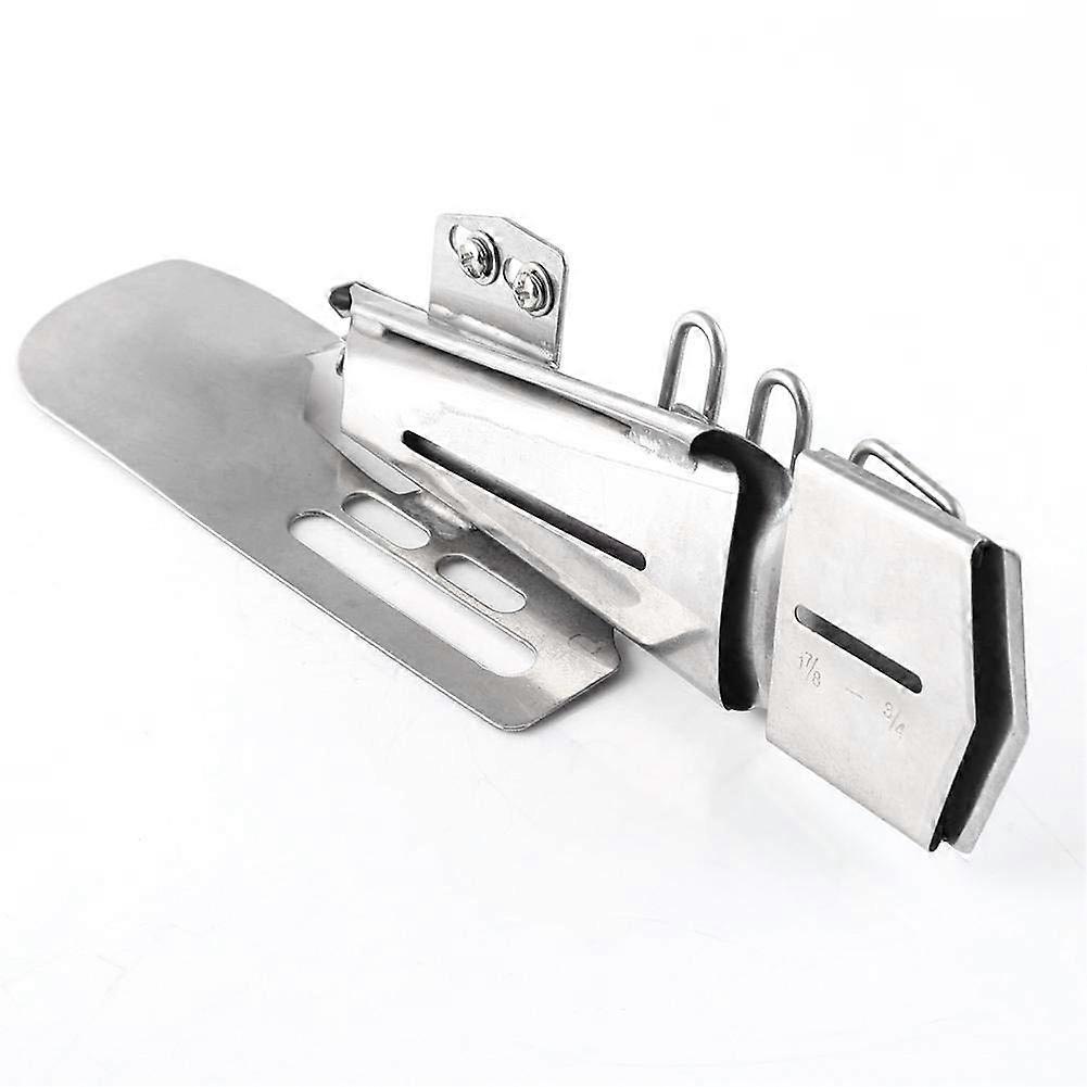 Binding Attachment Coverstitch Flat Folder for Industrial Sewing Machines, 1-3/8" to 1-7/8" Sizes, Compatible with Flat Seamer