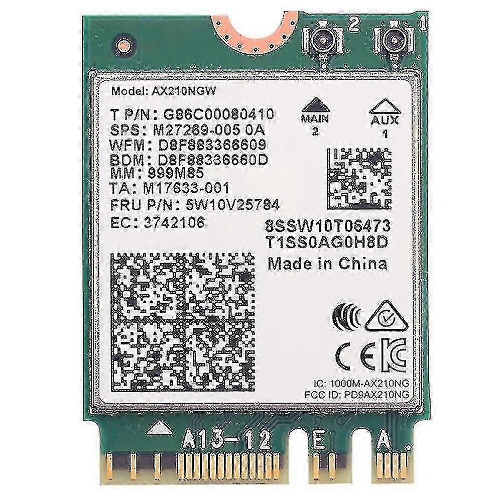 Wifi 6e Ax210 erweitert Wi-Fi auf 6 GHz durch Bluetooth 5.2 Tri Band Wifi6-ModulGeeignet für Lapto