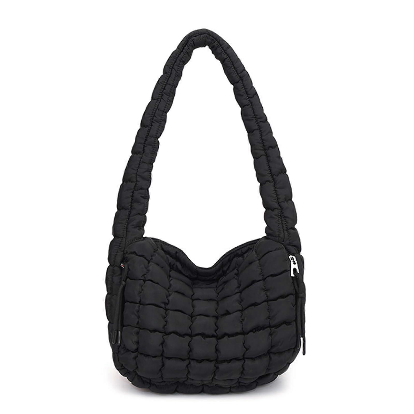 Quilted Tote Bag - Small Lightweight Puffer Hobo Bag for Women in Stylish Colors with Durable Material and Spacious Design