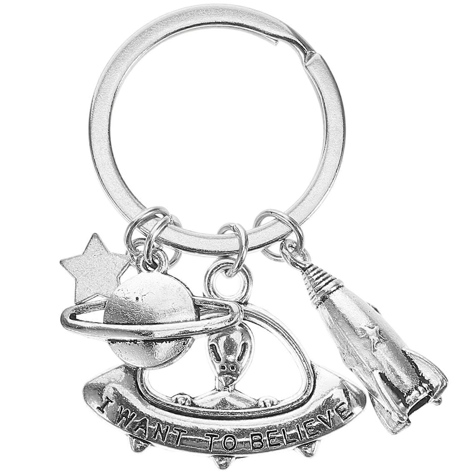 Metal Alien Hanging Ornament, Practical for Keys and Stylish Bags