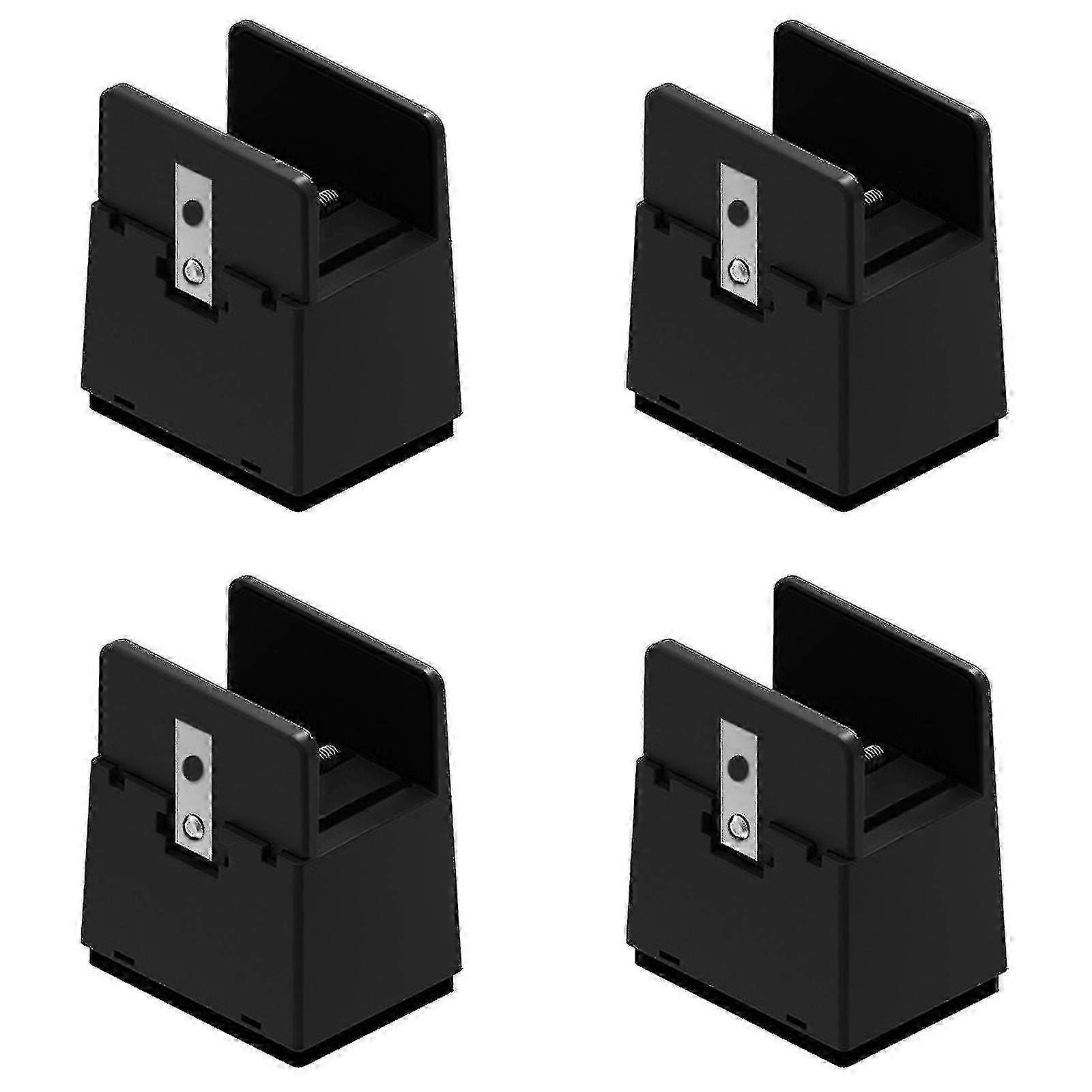 4x Heavy Duty 5/10cm säädettävät sängyn ja pöydän korokkeet - musta