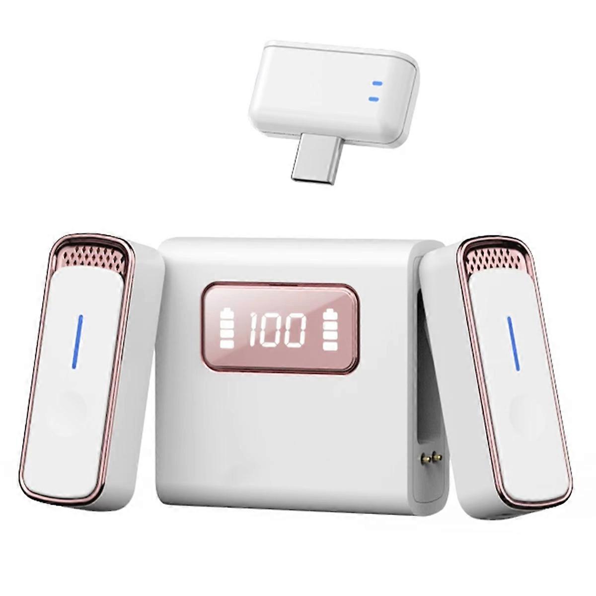 Wireless Microphone Gaming Live Broadcast Mic Noise Cancellation Portable Audio Video Recording for