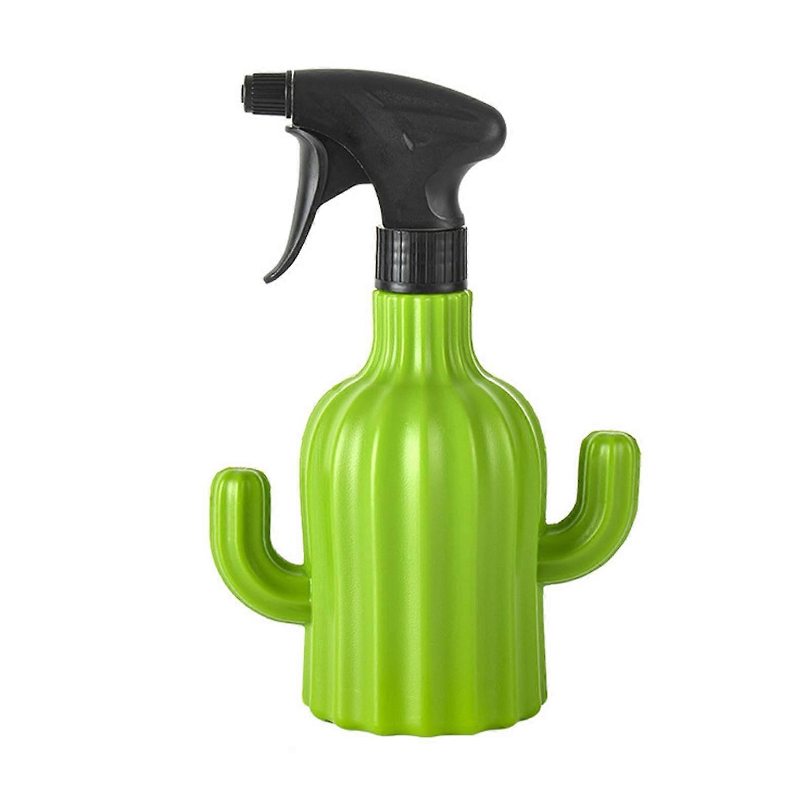 Hand Pump Pressure Sprayer 1000ml Capacity Portable Watering Can Cactus Shape Ergonomic Handle