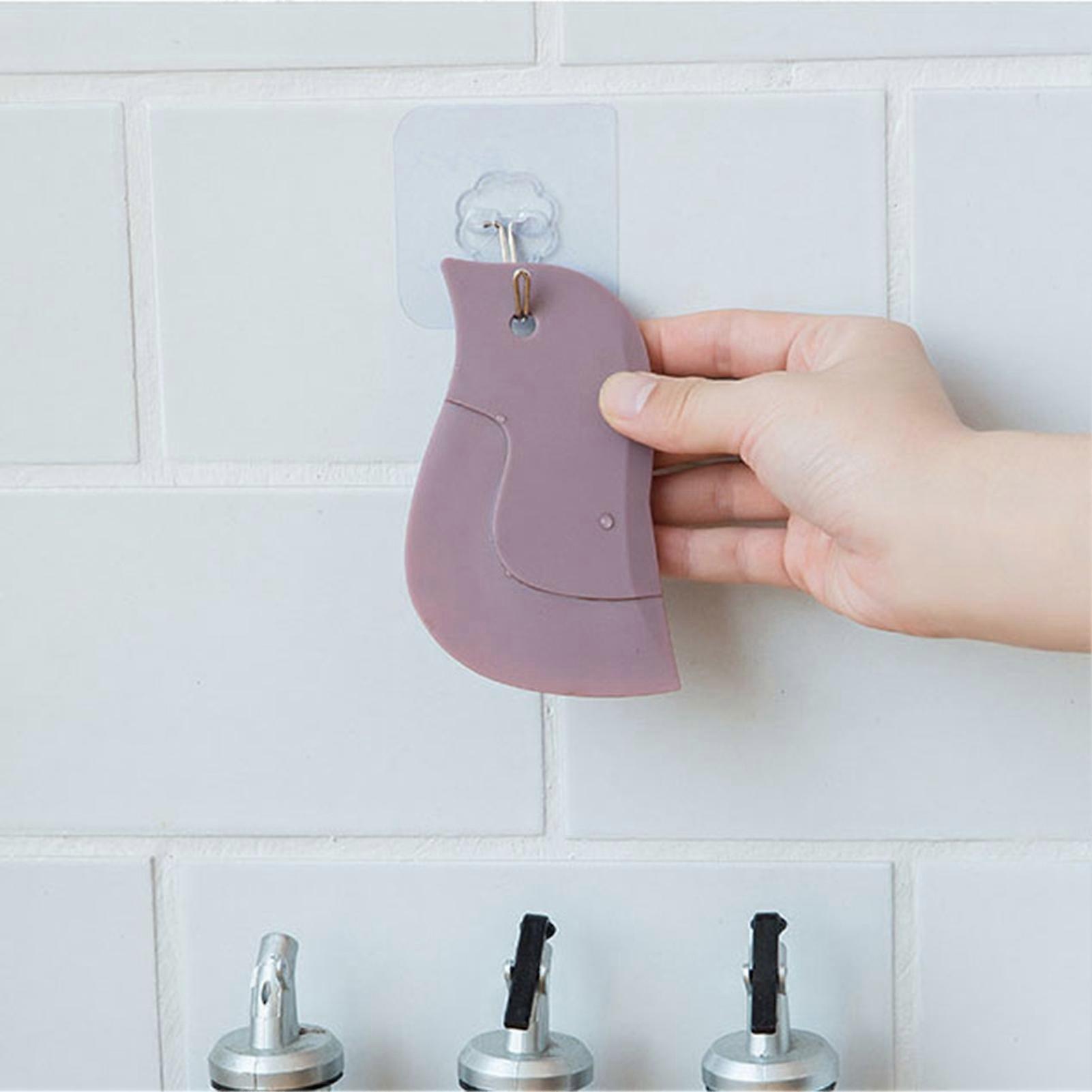 Penguin Shaped Scraper Kitchen Dish Pot Plate Oil Scraper Multipurpose Soft Squeegee Tool 