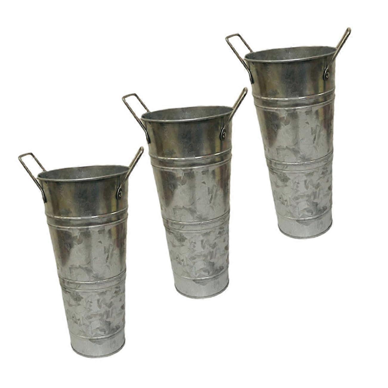 Iron Retro Flower Pot and Planter Set, Leak-Proof, Lightweight for Home Decoration, Various Sizes
