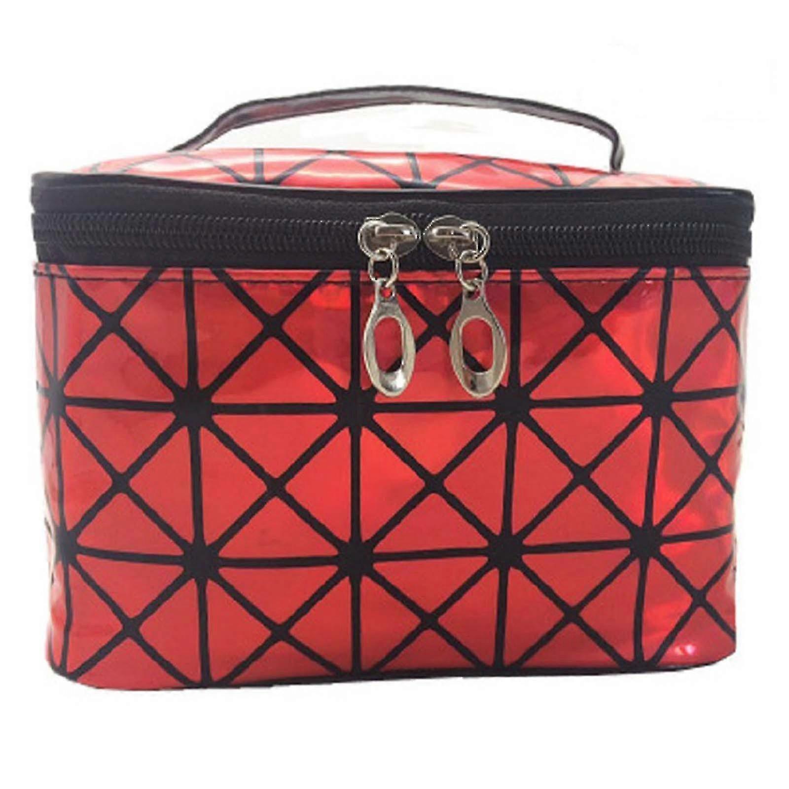 レーザー旅行化粧品バッグオーガナイザー収納ケースポーチ