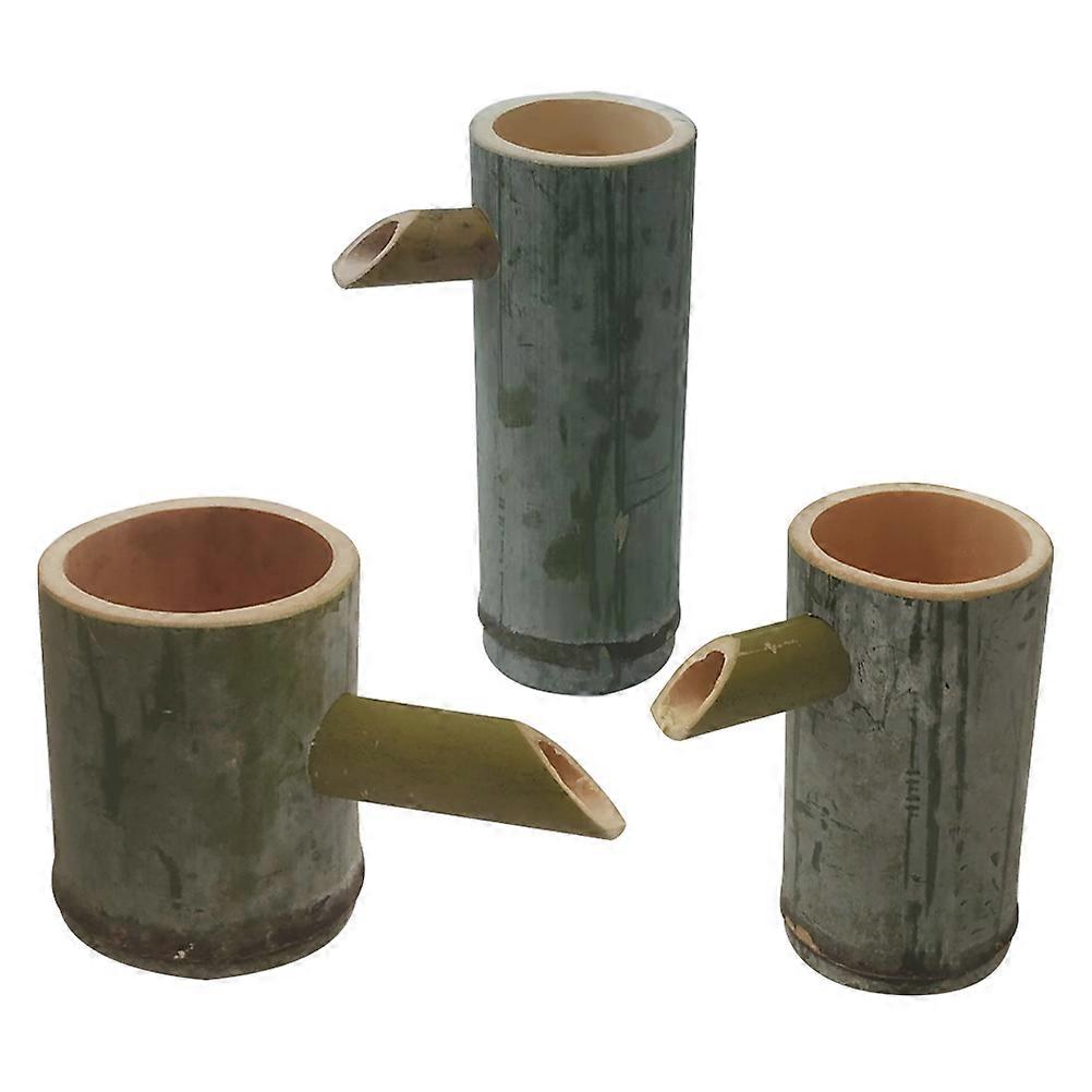 Compact Water Fountain, Bamboo Finish for , Create Ideal Atmosphere