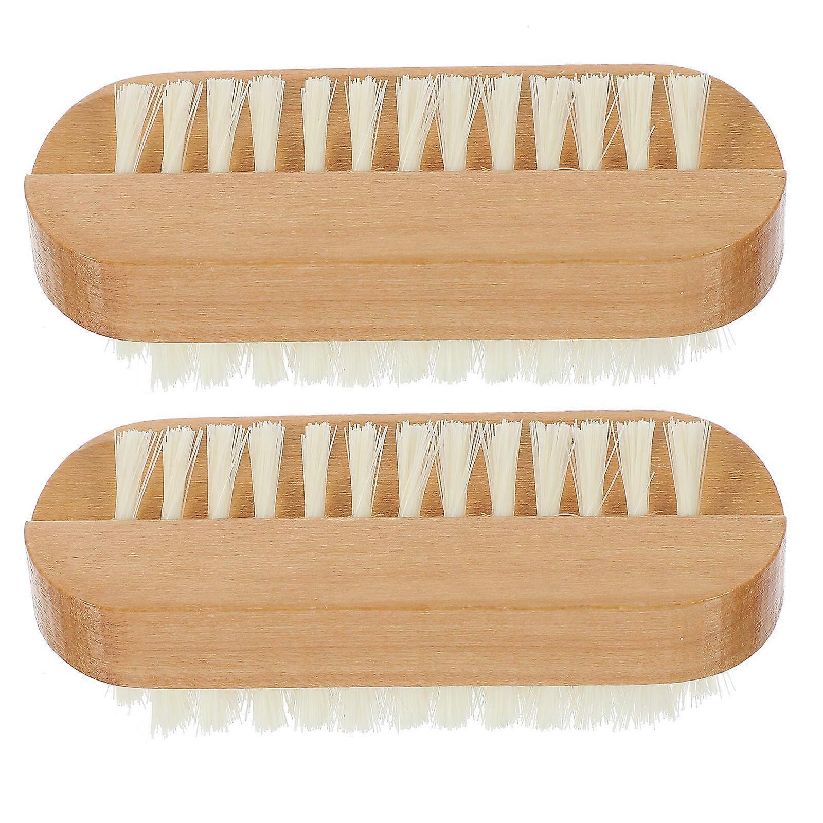 Versatile Hand and Nail Care Tool with Soft Bristles for Gentle Scrubbing, Compact Shape
